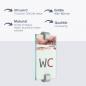 Preview: Tuerschild Vitrum C 100 160 mm aus Glas